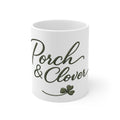 Rustic Handwritten Clover Coffee Cup