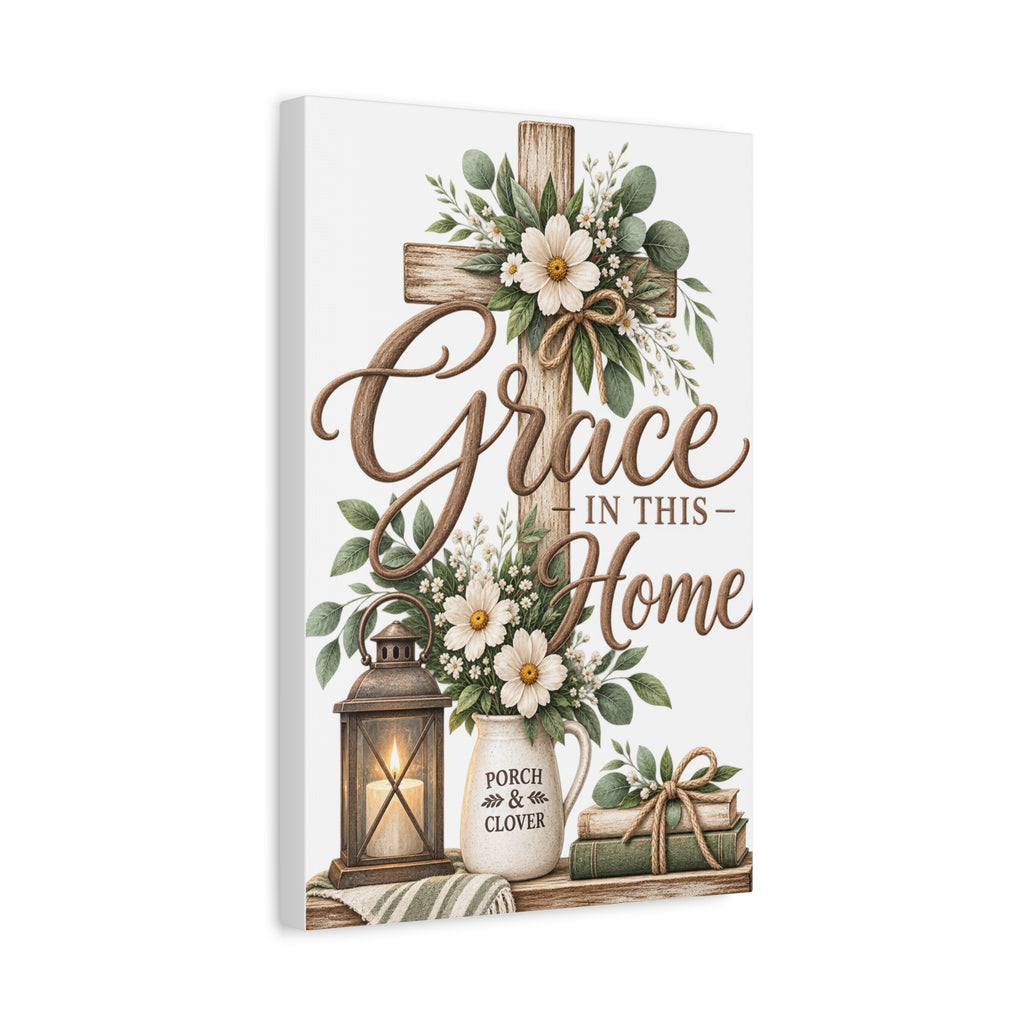 Grace in This Home Matte Canvas Wall Art