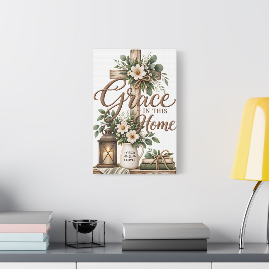 Grace in This Home Matte Canvas Wall Art