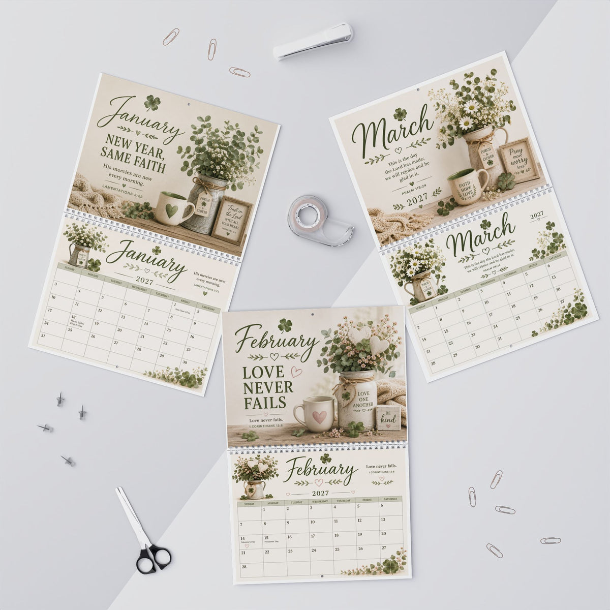 2027 Porch & Clover Calendar