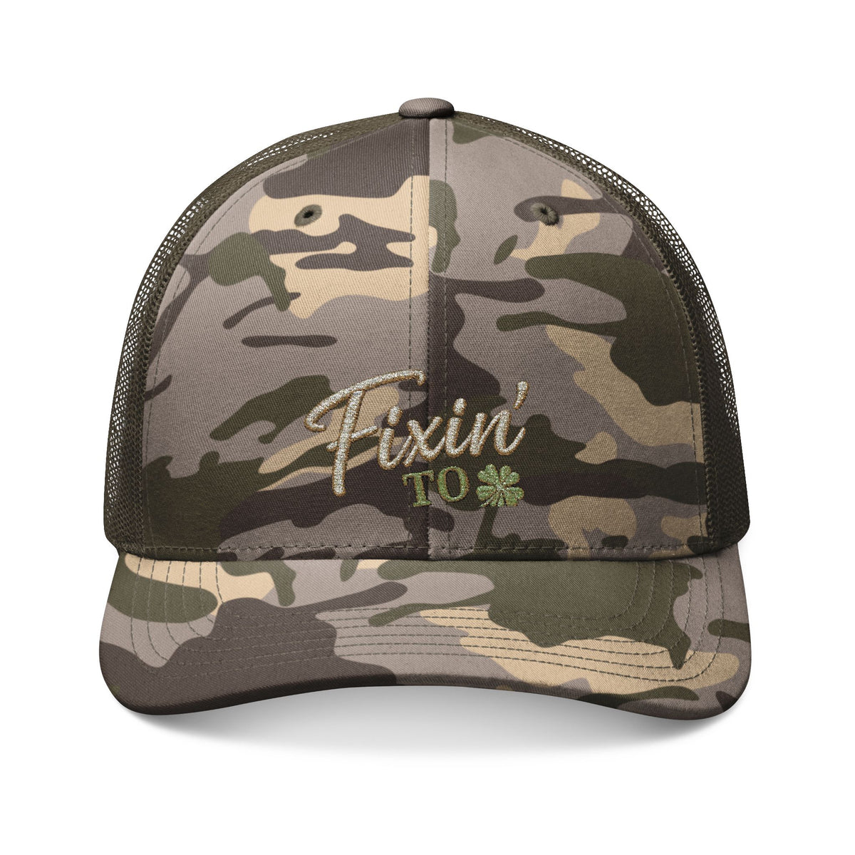 Camouflage Fixin to  Hat