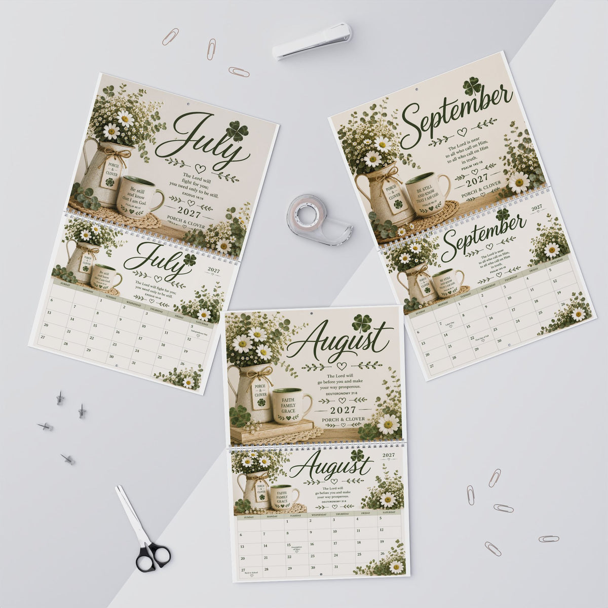 2027 Porch & Clover Calendar