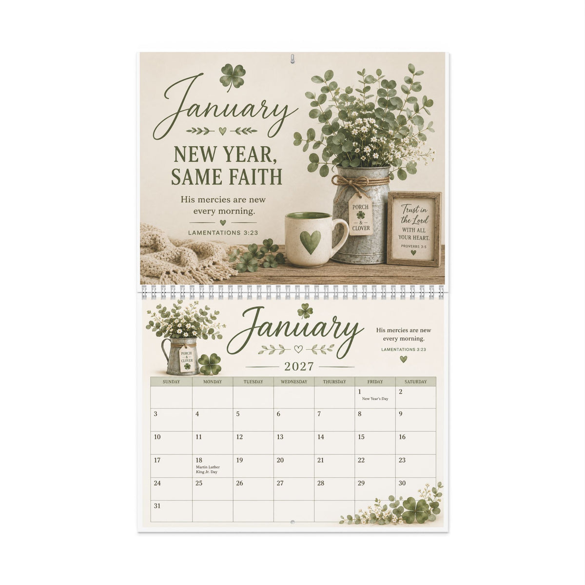 2027 Porch & Clover Calendar