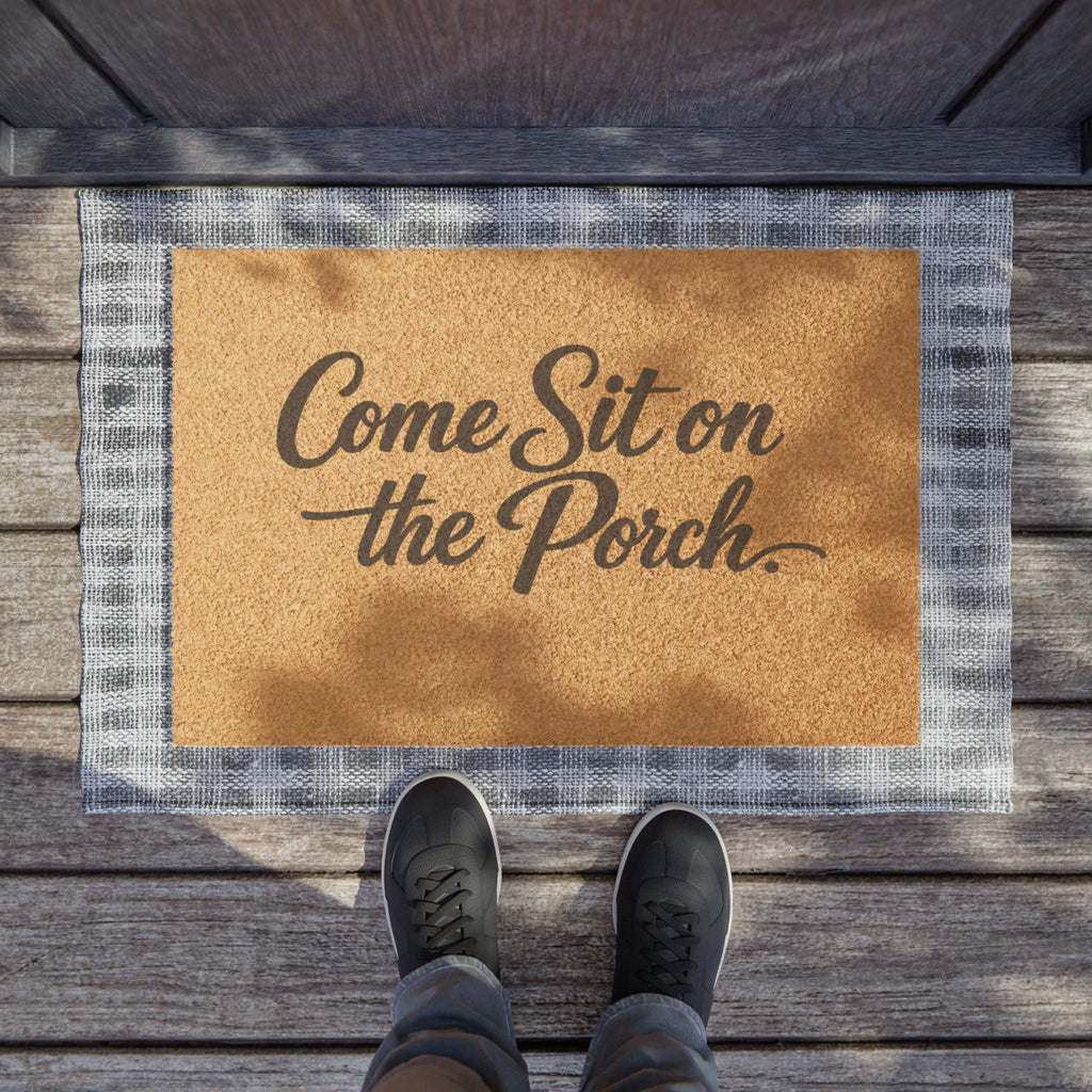 Come Sit on the Porch Coir Doormat