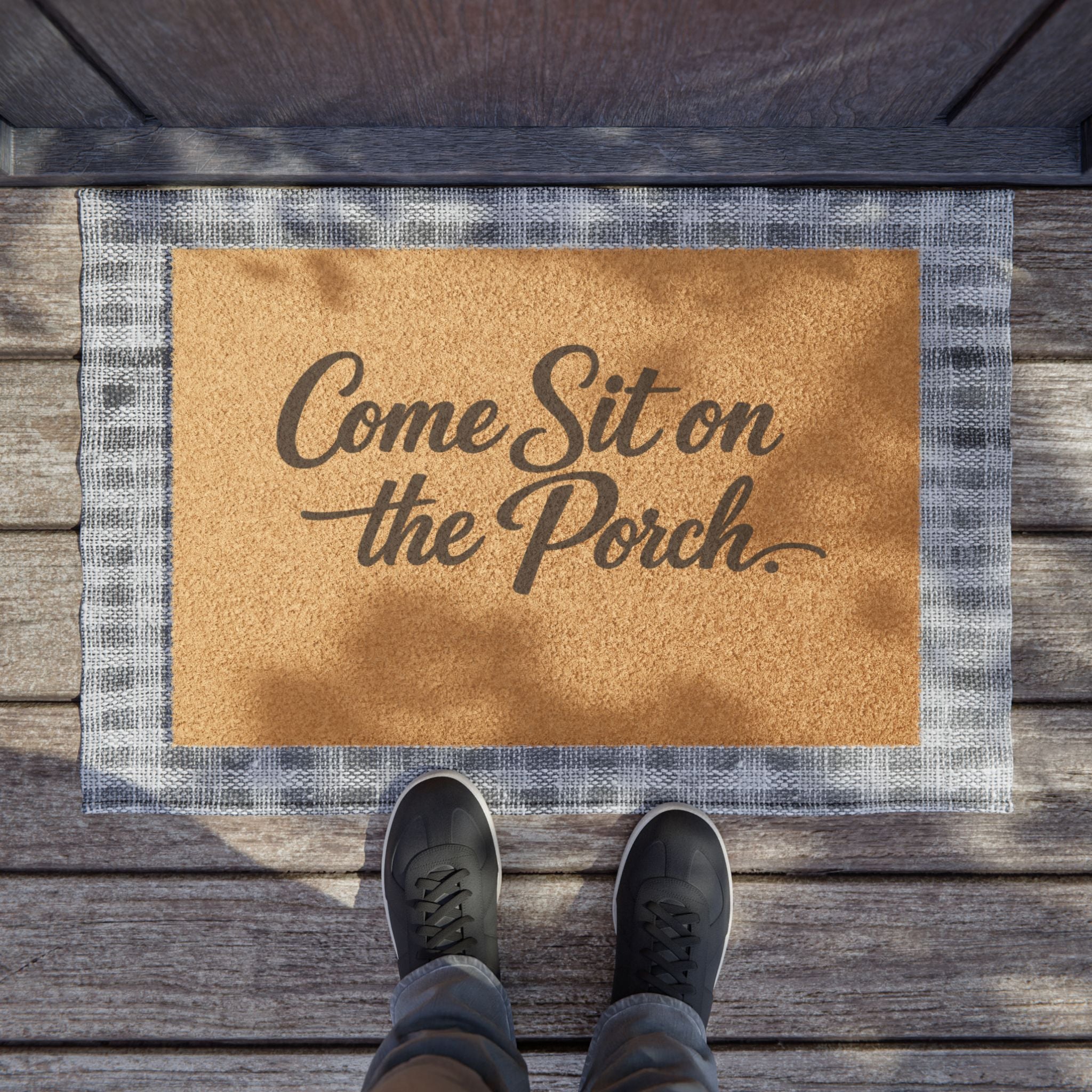 Come Sit on the Porch Coir Doormat